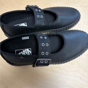 Vans Black Mary Jane Strap Shoes